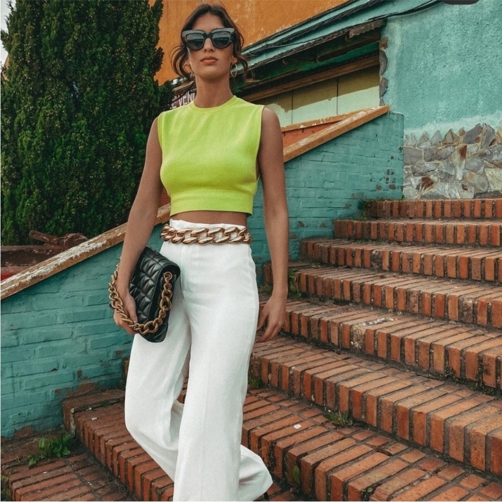 Zara Ribbed Knit Crop Top